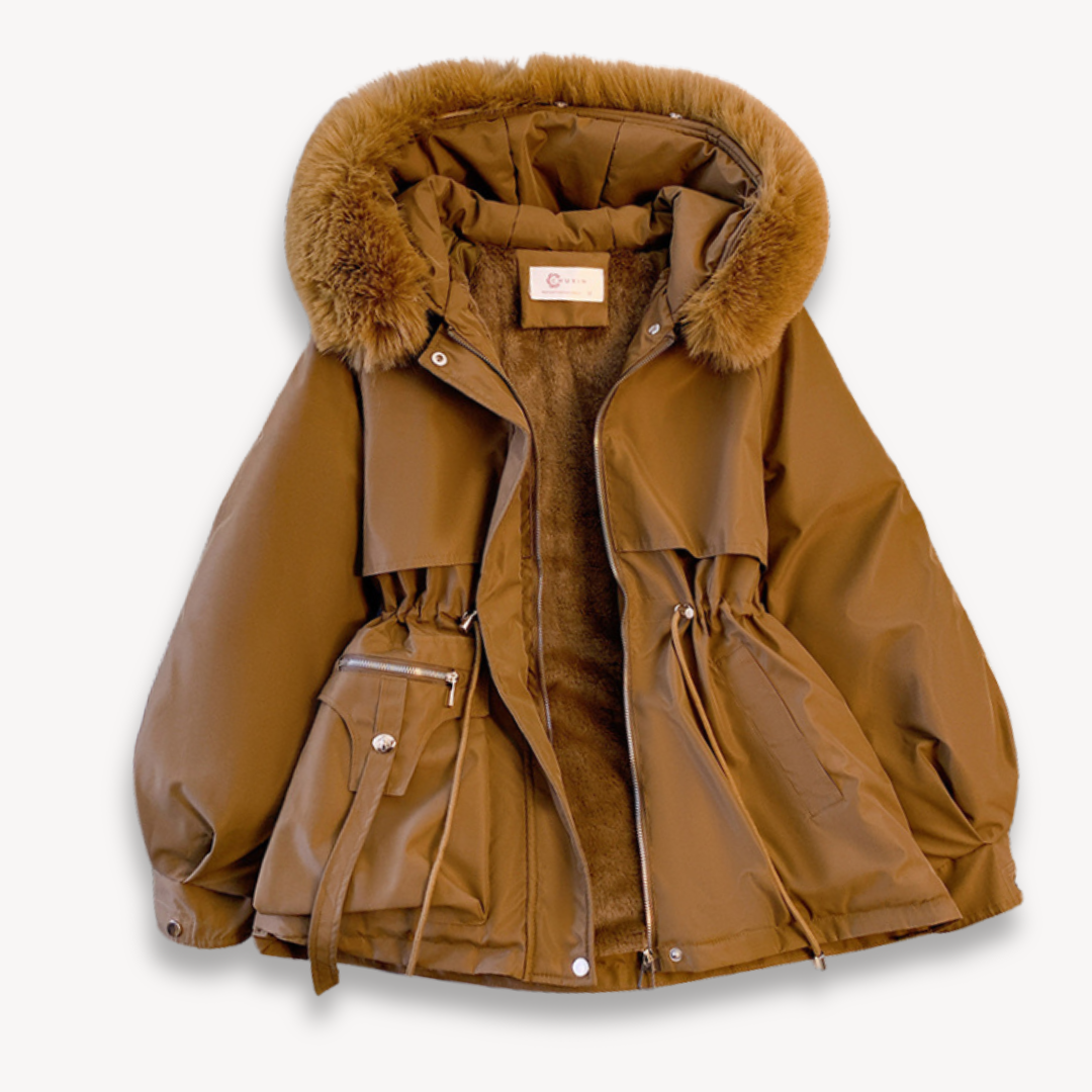 Alina dames winterparka – warme jas met capuchon en verstelbare pasvorm