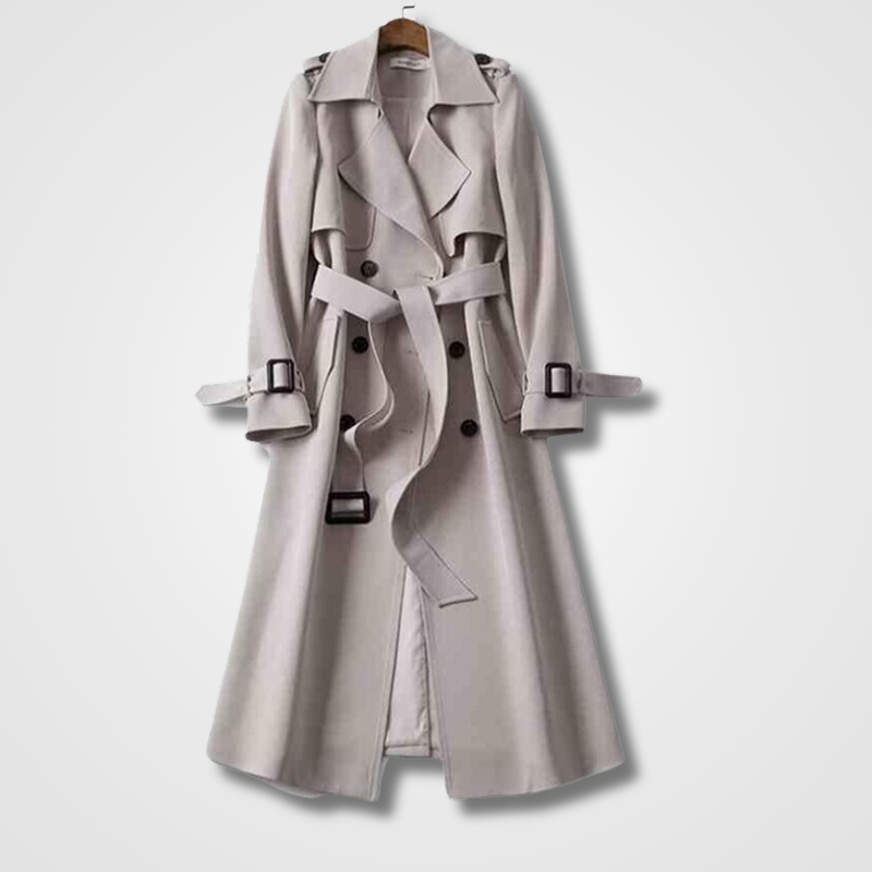 Anneliese Trenchcoat | Waterafstotende Damesjas met Verstelbare Taille en Dubbele Sluiting