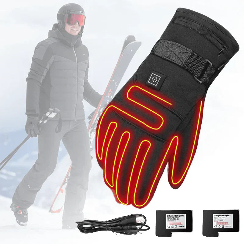 Livia Elektrisch verwarmde handschoenen – waterdichte unisex winterhandschoenen met 3 warmtestanden