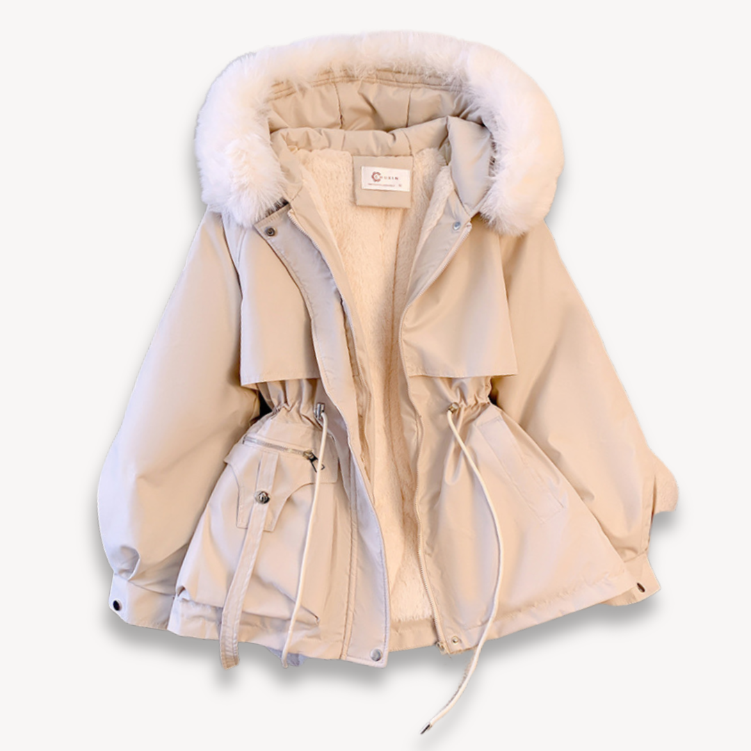 Alina dames winterparka – warme jas met capuchon en verstelbare pasvorm