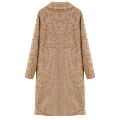 Noor Winterjas | Warme Lange Jas voor Dames met Hoge Kraag en Zachte Voering