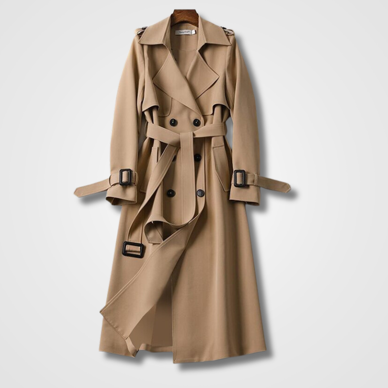 Anneliese Trenchcoat | Waterafstotende Damesjas met Verstelbare Taille en Dubbele Sluiting