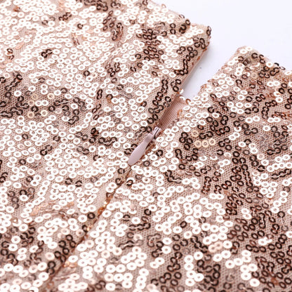 Valentina Avondjurk | Glitter Bodycon Mini-Jurk met Ritssluiting voor een Stralende Look