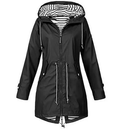Livia Regenjas voor dames | Waterdichte Outdoor Jas met Winddicht Design en Verstelbare Kap