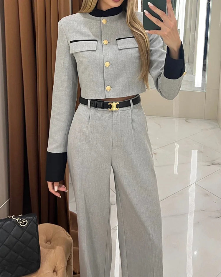 Luciana Set | Dames Formele Kledingset met Blazer en Broek in Elegante Tailoringstijl