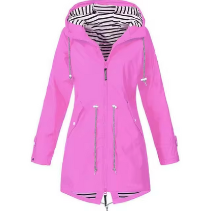 Livia Regenjas voor dames | Waterdichte Outdoor Jas met Winddicht Design en Verstelbare Kap