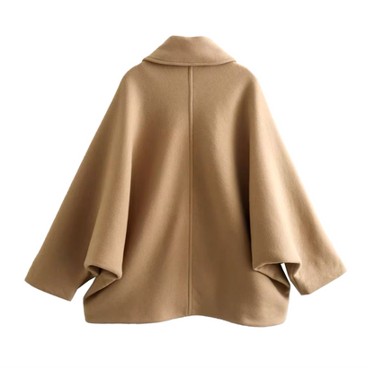 Rosa Coat | Oversized Winterjas van Zachte Polyestermix met Stylish Details