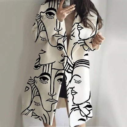 Isabella lange mantel dames met reverskraag – stijlvolle winterjas voor herfst