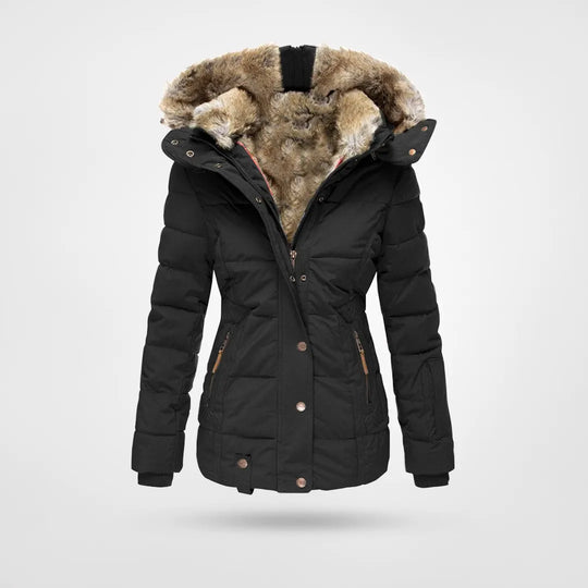Chiara Winterjas | Warme Dames Winterjas met Capuchon en Faux-Fur Voering