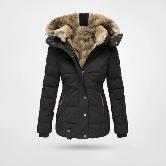 Chiara Winterjas | Warme Dames Winterjas met Capuchon en Faux-Fur Voering