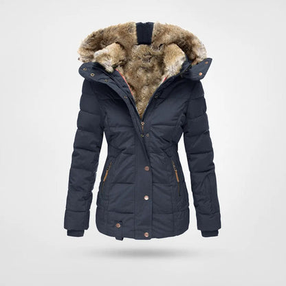Chiara Winterjas | Warme Dames Winterjas met Capuchon en Faux-Fur Voering