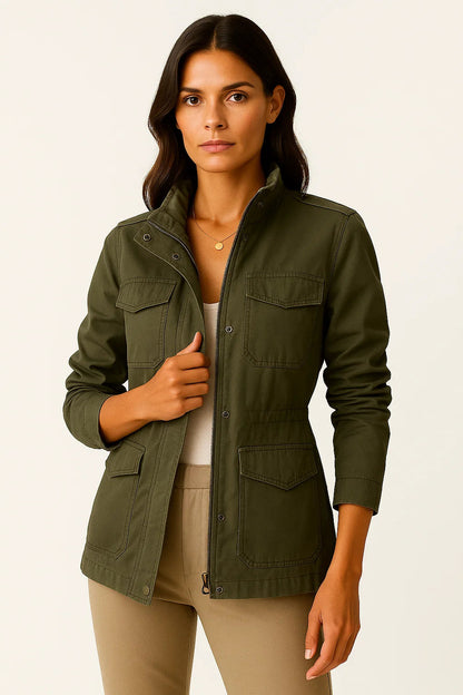 Claudia Lichtgewicht Jas Dames – Stijlvolle Halflange Tussenjas met Comfortabele Pasvorm