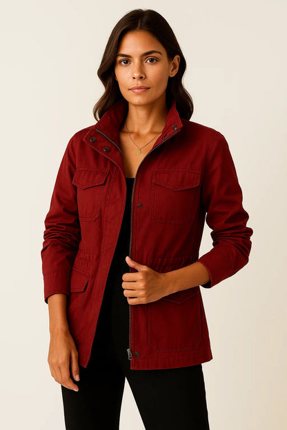 Claudia Lichtgewicht Jas Dames – Stijlvolle Halflange Tussenjas met Comfortabele Pasvorm