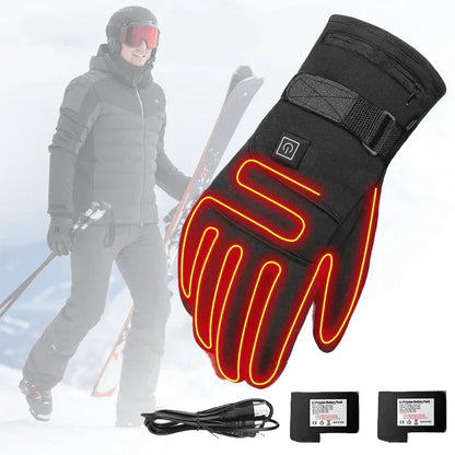 Livia Elektrisch verwarmde handschoenen – waterdichte unisex winterhandschoenen met 3 warmtestanden