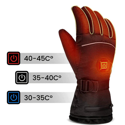 Livia Elektrisch verwarmde handschoenen – waterdichte unisex winterhandschoenen met 3 warmtestanden