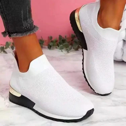 Lara Dames slip-on sneakers met puntige neus – stijlvolle en comfortabele schoenen