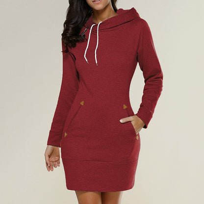 Livia Hoodie Jurk | Comfortabele Hoodie Jurk met Lange Mouwen en Capuchon
