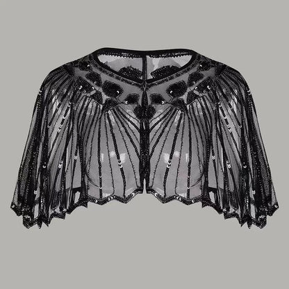 Lina | Sjaal met mooie versiering om jurk te verrijken