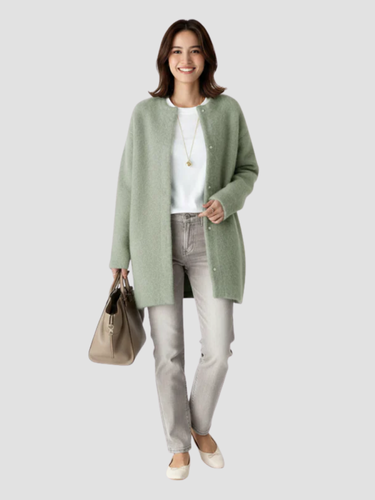 Vittoria Lange dames winterjas met zachte voering – stijlvolle warme jas voor koude dagen