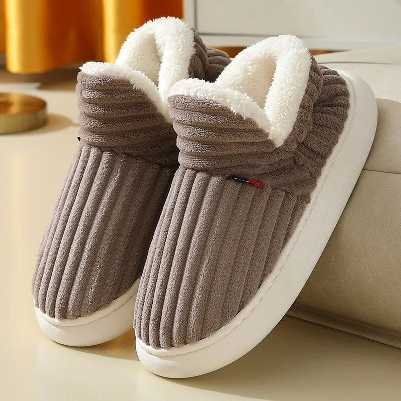 Giulia CozyCuddle Slippers Dames – Warme Pantoffels met Zacht Sherpa Fleece & Antislipzool
