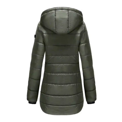 Lucia Donsjas voor Dames | Ultralichte Gewatteerde Jas met Afneembare Capuchon