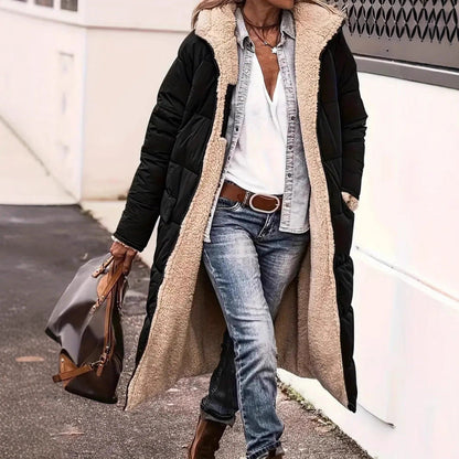 Francesca Gewatteerde Jas | Lange Dames Jas met Zacht Binnenfutter en Waterafstotende Buitenlaag