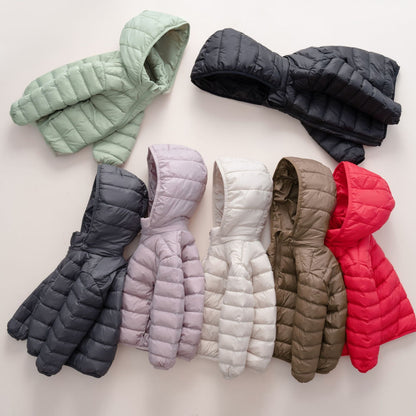 Giulia Dames gewatteerde winterjas met capuchon – warme lichtgewicht jas voor koude dagen