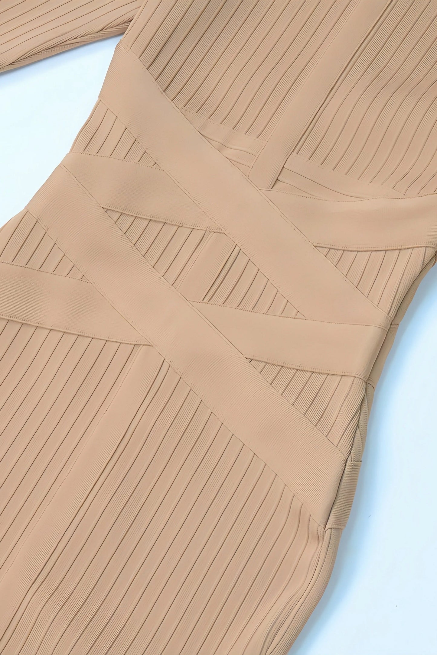 Valentina Jurk | Stijlvolle Midi-Jurk met Opstaande Kraag en Elegante Pasvorm