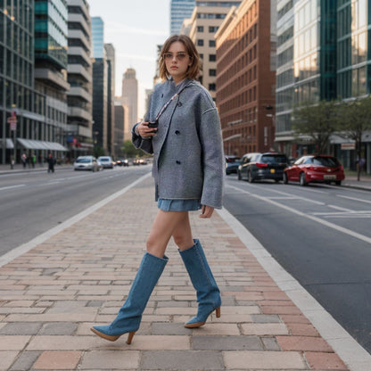 Marilena Cropped winterjas dames – moderne korte winterjas met stijlvolle pasvorm