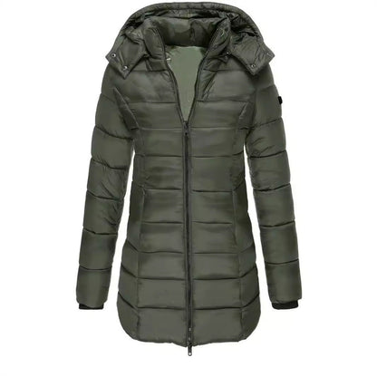 Lucia Donsjas voor Dames | Ultralichte Gewatteerde Jas met Afneembare Capuchon