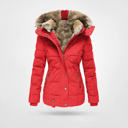 Chiara Winterjas | Warme Dames Winterjas met Capuchon en Faux-Fur Voering