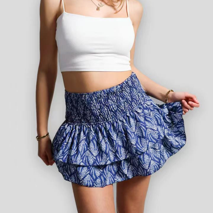 ZomerFlair Rok | Luchtig Lichte Rok met Elastische Taille en Trendy Stijl voor de Zomer
