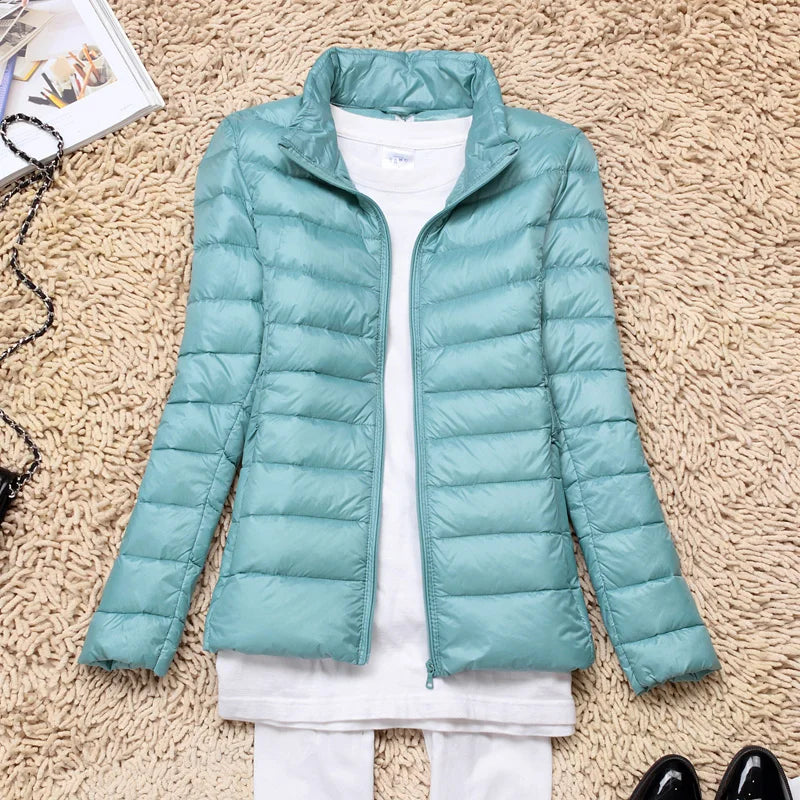 Chiara Jas | Lichtgewicht Dames Donzen Jas met Kap en Waterafstotende Laag