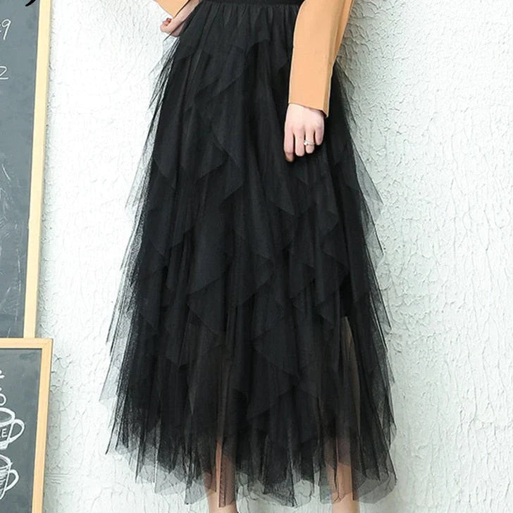 Amelie Geplooide Rok | Hoge Taille, Flatterende Plooien en Tijdloze Stijl