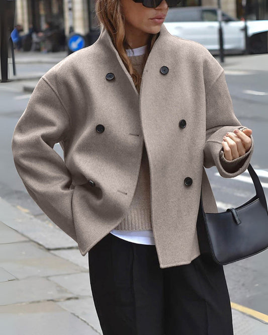 Giovanna Oversized Button-Down Jas Dames – Stijlvolle Wintertjas met Tijdloos Design