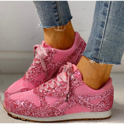 Lily Sneakers | Dames Glitter Sneakers met Comfortabele Pasvorm en Sprankelend Design