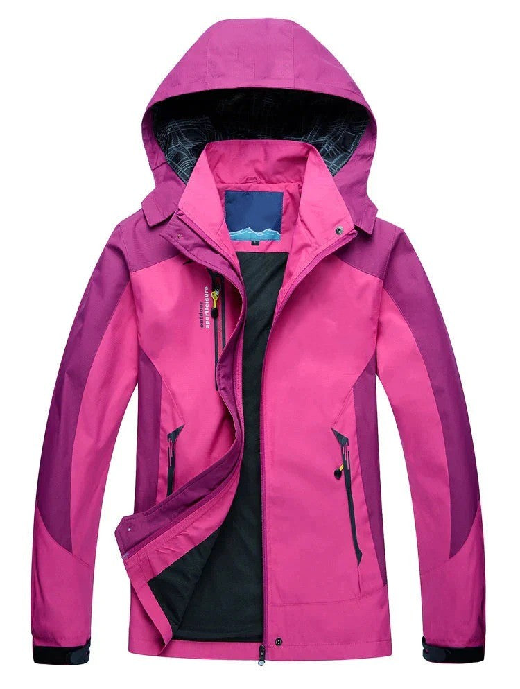 Rosa Outdoorjas | Dames Winterjas met Afneembare Capuchon en Praktische Zakken