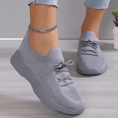 Alina Sneakers | Dames Sneakers met Ademend Mesh en Comfortabele Platformzool