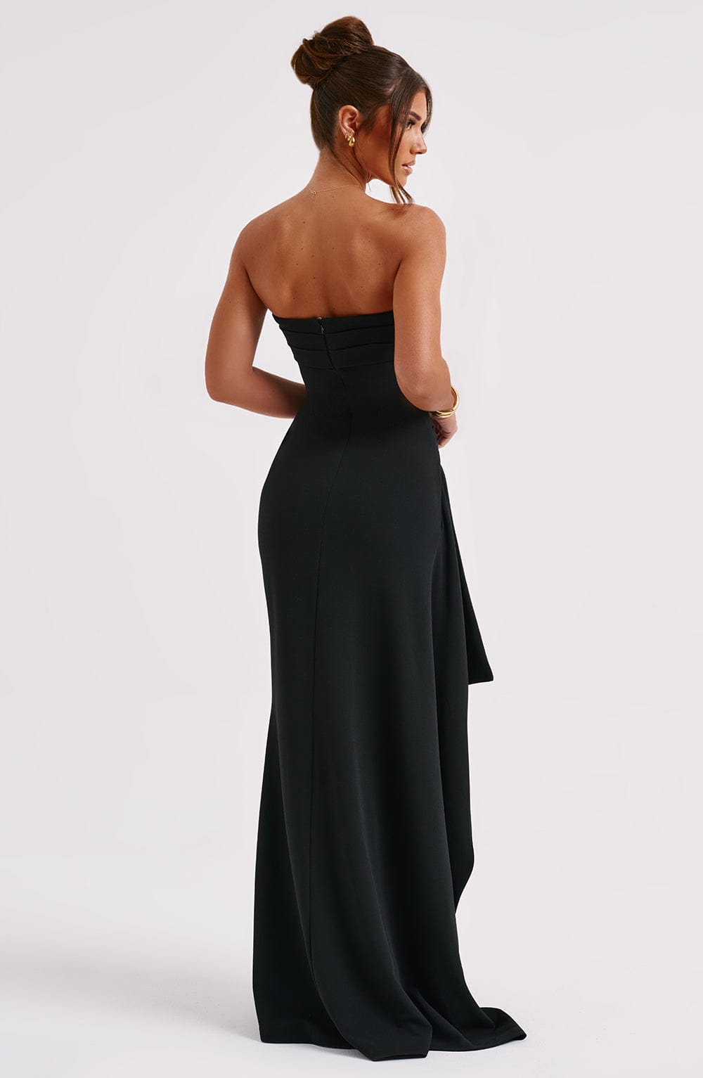 Ayla Maxi-Jurk | Off-Shoulder Elegantie met Hoge Split voor Avond en Gala