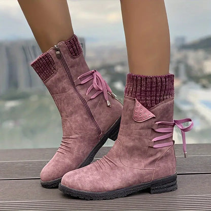 Giulia dames winterlaarzen – waterdichte boots met fleece voering & gripzool