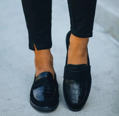 Blythe | Klassieke Slip-On Oxford Schoenen met Comfortabele Zool