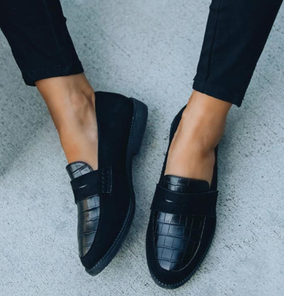 Blythe | Klassieke Slip-On Oxford Schoenen met Comfortabele Zool