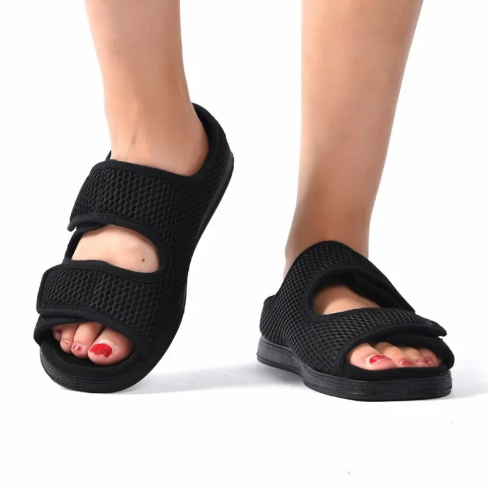 Marta Sandalen | Orthopedische Diabetische Dames Sandalen met Klittenband en Extra Demping