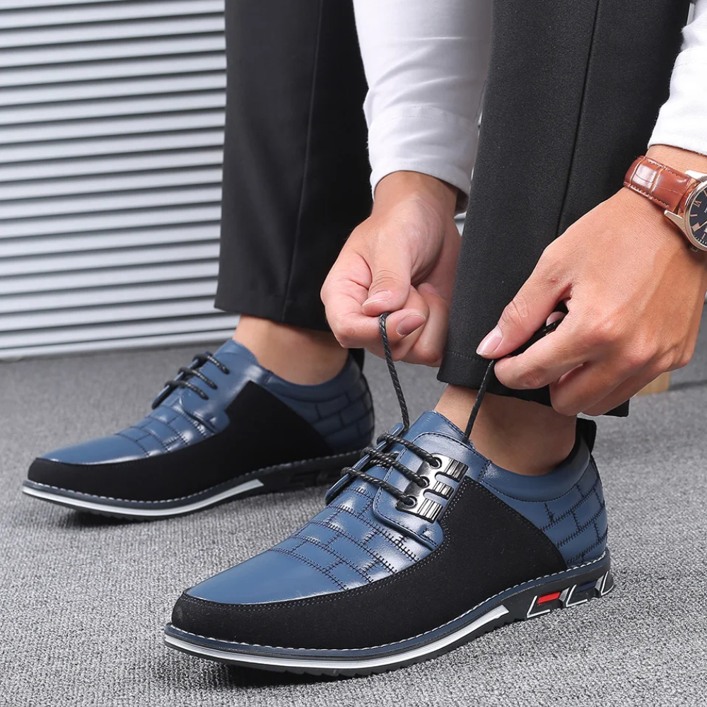 Leonardo Schoenen | Leren Orthopedische Herenschoenen met Voetboogsteun en Antislipzool