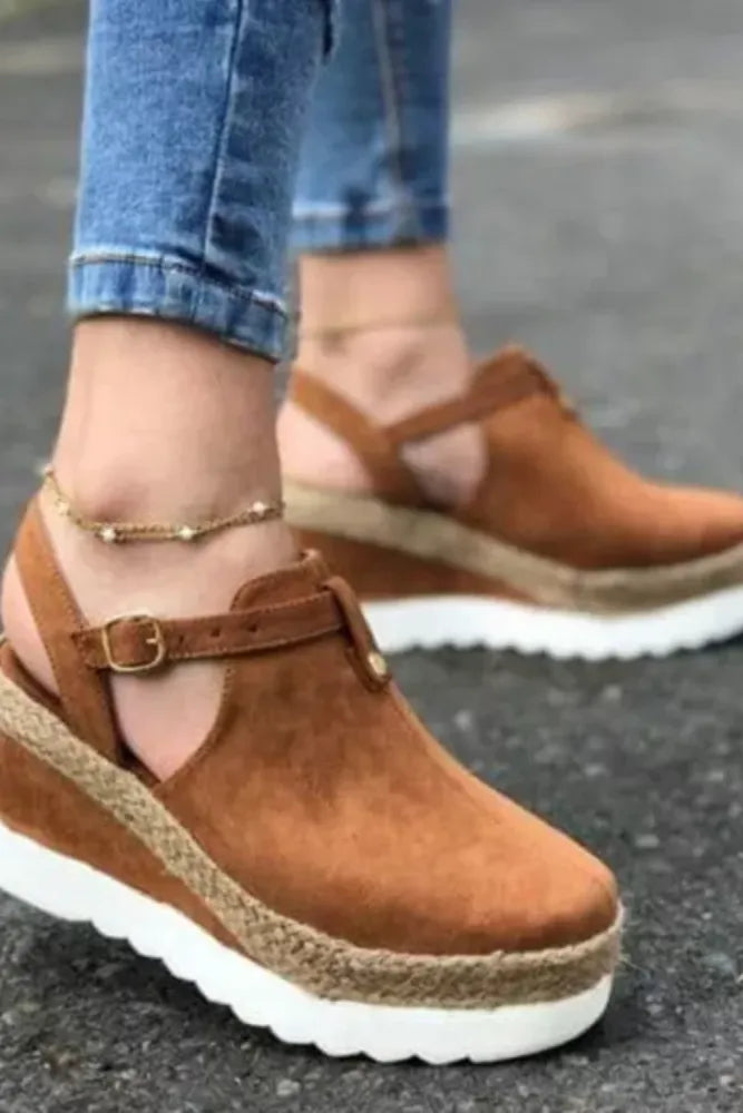 Lucia Sandalen | Comfortabele Dames Wedgesandalen met Ondersteunende Pasvorm en Stijlvolle Hak