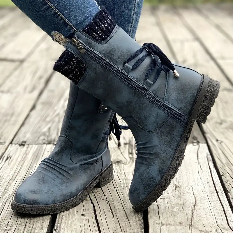 Giulia dames winterlaarzen – waterdichte boots met fleece voering & gripzool