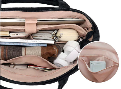 Lovella Puffer Bag | Trendy Waterafstotende Schooltas met Ruime Inhoud