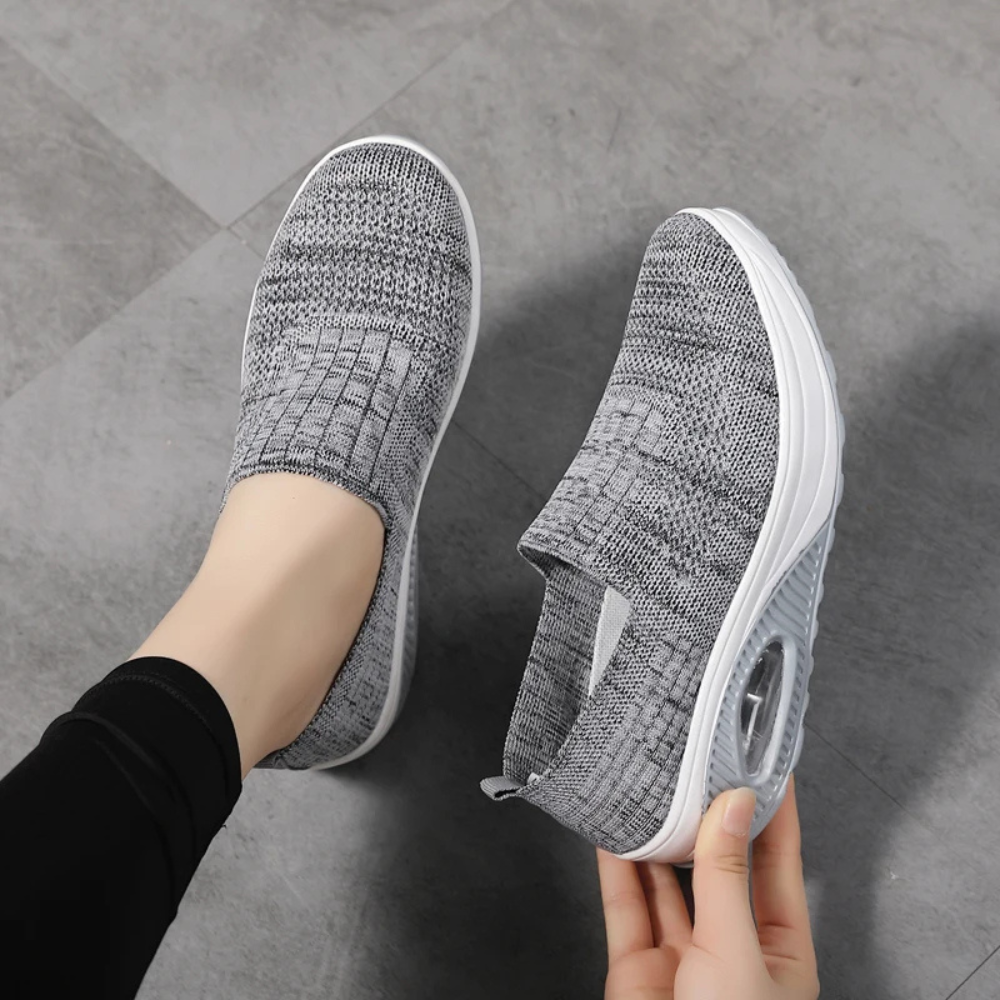 Aurelia Orthopedische Schoenen | Ademend Mesh Slip-On met Sleehak en Voetondersteuning