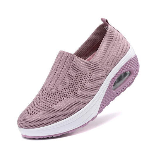 Aurelia Orthopedische Schoenen | Ademend Mesh Slip-On met Sleehak en Voetondersteuning