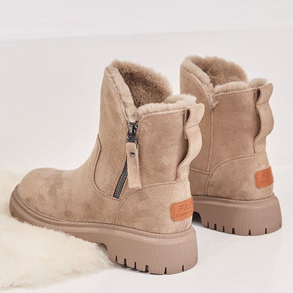 Afia Winterboots | Warme Dameslaarzen met Pluche Voering, Antislipzool en Platform
